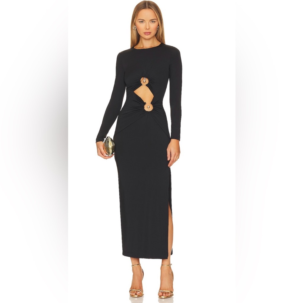 Bardot Neve Maxi Dress in Black NWT